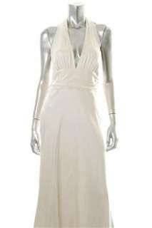 Nicole Miller NEW White Formal Dress Silk Sale 10  
