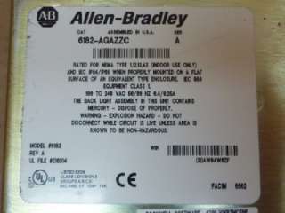 Allen Bradley Interface Panel 6182 AGAZZC #33469  