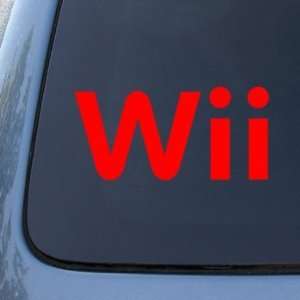  WII   Vinyl Car Decal Sticker #A1658  Vinyl Color: Red 