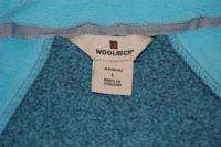 Woolrich SOFTEST Aqua Blue/Brown 2 tone Fleece Vest L  