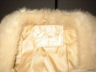Short Tormaline Vintage Leather And Mink Fur Jacket  