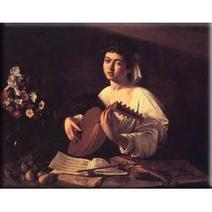    Lute Player 30x24 Streched Canvas Art by Caravaggio