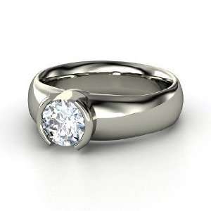  Adira Ring, Round Diamond Sterling Silver Ring Jewelry