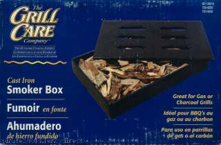 Cast Iron Smoking Box for Wood Smoking & BBQ Grilling  