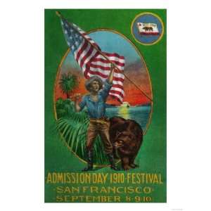 Admission Day Advertisment, State Festival   San Francisco, CA Premium 