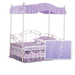   Sweetheart Fantasy Eyelet Canopy Set White Metal Twin Day Bed Day Bed