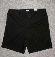 NWT DOCKERS Womens Black Or Khaki Casual Shorts Plus Size 16W 18W Or 