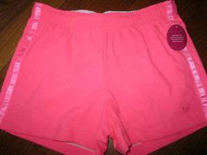 NWT Justice Pink Neon sport shorts girls sz 10 reg  