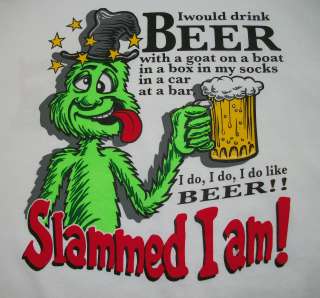 Funny Tshirt: Slammed I Am Beer Drink Drunk Alcohol Party  
