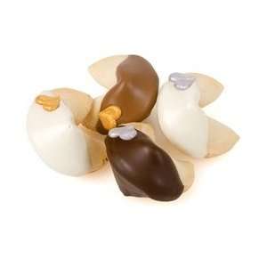 Silver and Gold Hearts Gourmet Fortune Cookies   Individually Wrapped 