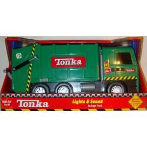  Tonka Green Lights and Sound Garbage Truck: Toys & Games