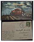 Railroad Train Stamps Postage Stamp Collage Postcard  