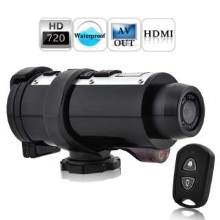     Waterproof 720P HD Sports Action Video Camera with Remote Control