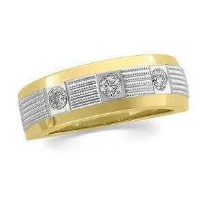  14k Two Tone Gold Diamond Duo Ring: Everything Else