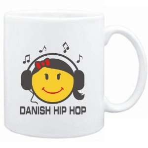  Mug White  Danish Hip Hop   female smiley  Music Sports 