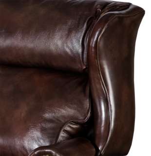 Chocolate Leather Recliner Arm Chair  
