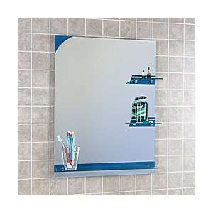 Blue Accent Striped Vanity Mirror: Home & Kitchen