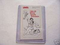 1984 85 UMSL Winter Sports Pocket Schedule  