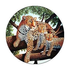 African Leopard And Cubs Spare Tire Cover