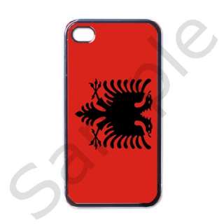 Albania Flag Apple iPhone 4G Black Case  