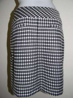   ANN TAYLOR LOFT▐ Black&Whiter Geometric Print Skirt Size 4P  