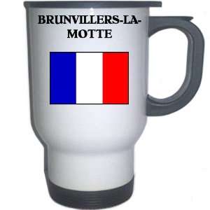  France   BRUNVILLERS LA MOTTE White Stainless Steel Mug 