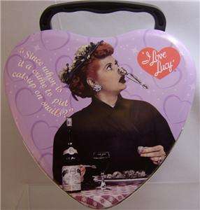 Love Lucy Heart Nostalgic Tin Case Box Rare  