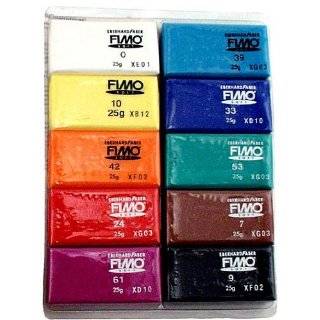 Fimo Soft Clay 10 Color Assortment 25 g blocks assorted colors box of 