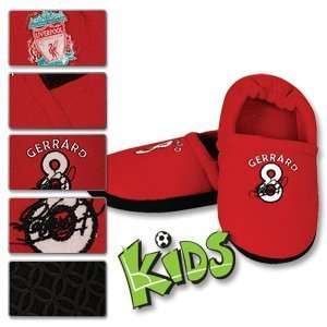  Liverpool Gerrard Player Slippers   Red   Kids: Sports 