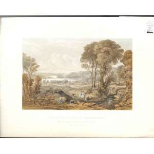  View Of Clyde By Leitch C1850 Scotland Antique Print