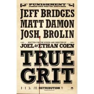  True Grit 11x17 Coen Brothers 