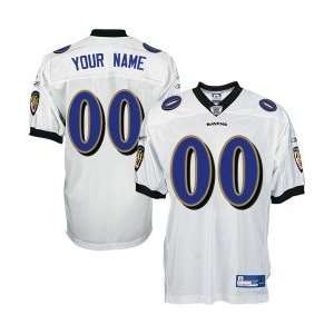  Reebok NFL Equipment Baltimore Ravens White Authentic 