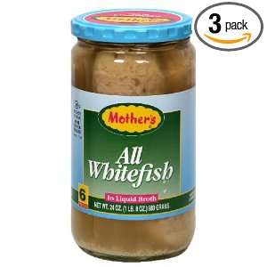 Mothers All Whitefish Liquid, 24 ounces Glass Bottle (Pack of 3)
