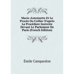  Marie Antoinette Et Le ProcÃ¨s Du Collier DaprÃ¨s La 