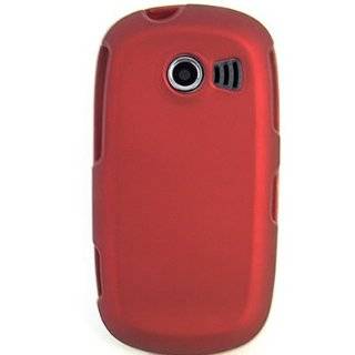 Hard Snap on Shield RED RUBBERIZED Faceplate Cover Sleeve Case for 