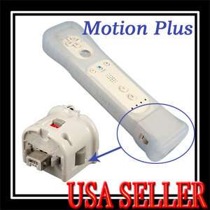 Motion Plus MotionPlus Adapter Sensor for NINTENDO WII Remote+Silicone 