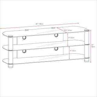 Sonax Metal & Gls up to 65 s TV Stand  