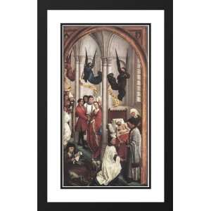 Weyden, Rogier van der 24x40 Framed and Double Matted Seven Sacraments 