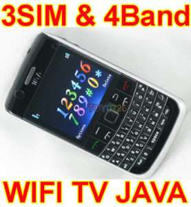 Quad Band WIFI TV Tri Sim Tri Standby cell phones T9900  