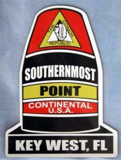 Key West Car Magnet Southernmost Point Monument  