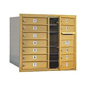   )   Double Column   12 MB1 Doors   Gold   Front Loading   USPS Access