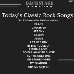 Karaoke CD+G Backstage 4617 Todays Clssic Rock Songs !  