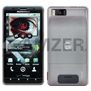  New Amzer Clear Snap On case For Verizon Motorola Droid X 