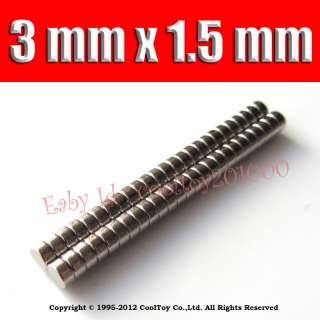 50x Neo Neodymium Disc 3 mm X 1.5 mm Rare Earth N35 Magnets For 