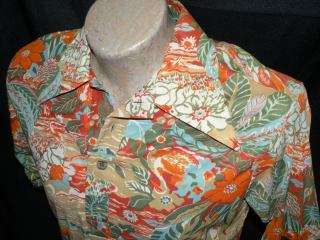 70s Disco Pullover Shirt Alligator Swamp Must See!  