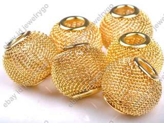 Wholesale jewelry 50X Spacer Basketball wives Earring Mesh Beads NEW 