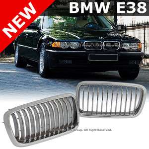 BMW E38 740i 740iL 750i 750iL 99 01 OEM Style Front Chrome Kidney 