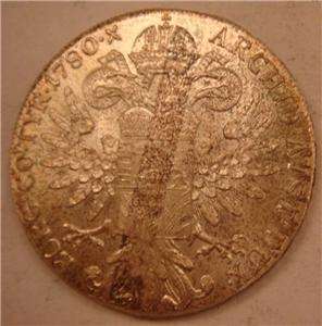   Maria Theresa Thaler, 1780, Toned Uncirculated, .7516 Ounce Silver, #1