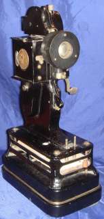 BJ225 Antique Vtg Pathex Pathescope 9.5mm Crank Movie Projector  