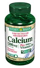 Natures Bounty Calcium Plus Vitamin D 1200mg, 100 Softgels (Pack of 2 